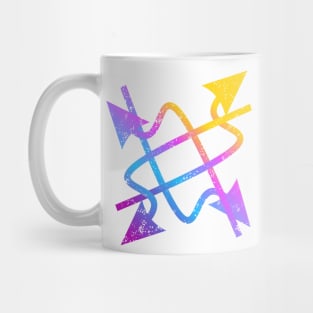 colorful abstract arrow illustration Mug